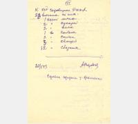 Список подарков, отправленных из Кировской области на Балтийский флот. ГАСПИ КО. Ф. П-1290. Оп. 9. Д. 172. Л. 23об.